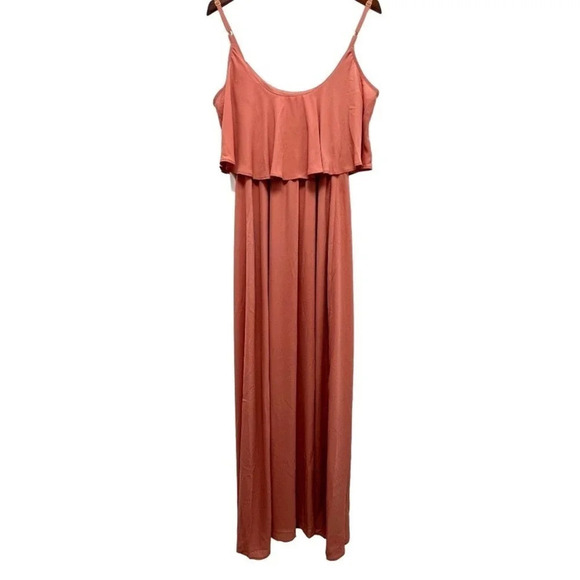 Show Me Your Mumu Caitlin Ruffle Maxi Dress I Rustic Mauve Special occasion S - Picture 5 of 12